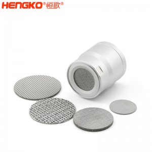 廠家定制氣體傳感器探頭防爆片耐600度高溫隔火焰，用于液化氣處理316不銹鋼阻火網片
