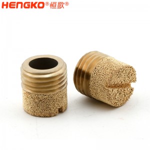 廠家生產加工1分2分4分8分青銅HD型消音器耐高溫消音降噪，氣動元件電磁閥堵頭消音器