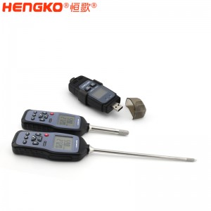 恒歌定制HG970手持式溫濕度標準器_用于無塵車間、儲存?zhèn)}庫溫濕度測量抽檢
