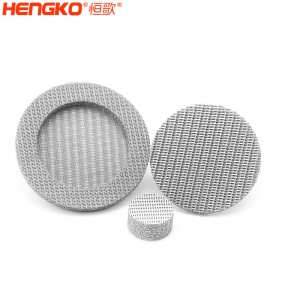 濾芯廠家不銹鋼316燒結網過濾片呼吸金屬孔隙均勻透氣，水處理過濾用