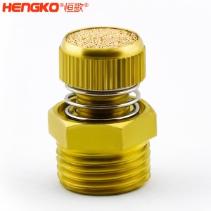 廠家批發HSD型可調節青銅消聲消音器多規格耐高溫消音降噪，用于電磁閥氣動靜音器接頭
