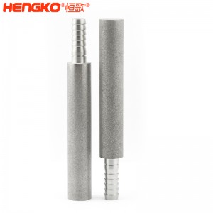 廠家批量生產不銹鋼粉末燒結曝氣頭擴散器 孔隙率高流通速度快，用于臭氧發生器