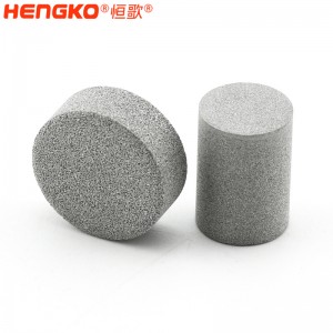 恒歌氣動智能閥門定位器透氣塞_高精準防爆不銹鋼燒結(jié)濾柱